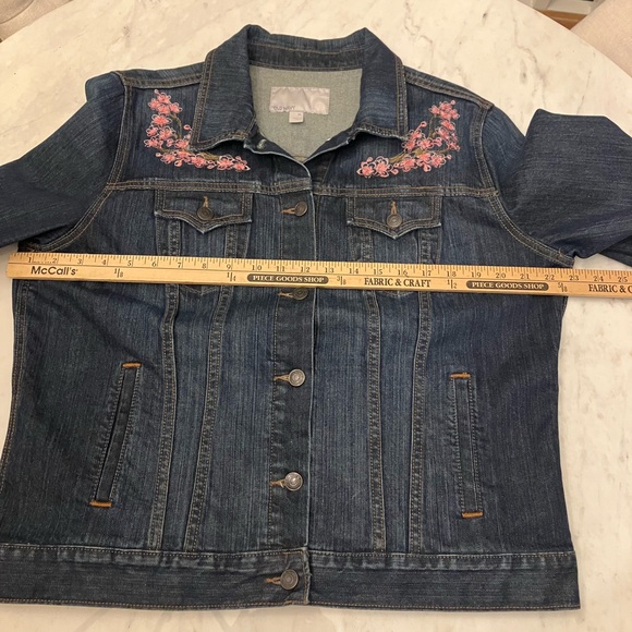 OOAK Japanese themed Mixed Media Upcycled denim jacket - Picture 4 of 9